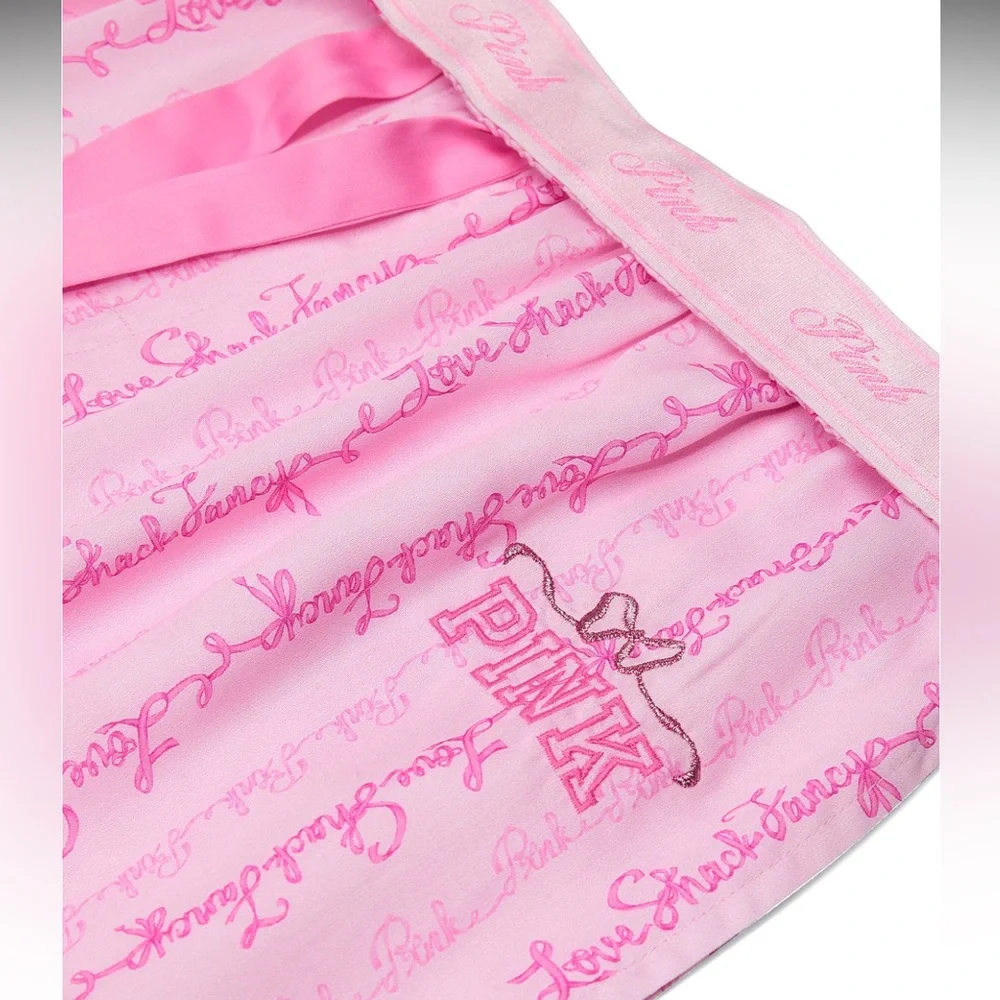 LoveShackFancy X PINK Bralette & Silky Pajama Pant Set